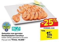 Gekookte roze garnalen kwaliteitsketen carrefour-Huismerk - Carrefour 