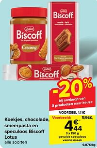 Gevulde speculoos vanillesmaak-Lotus Bakeries