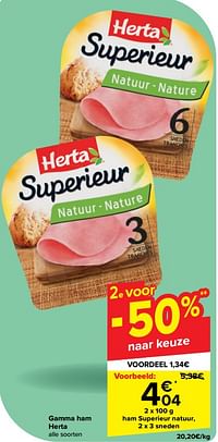 Ham superieur natuur-Herta