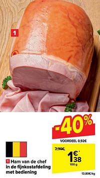 Ham van de chef-Huismerk - Carrefour 