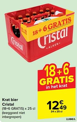 Krat bier cristal