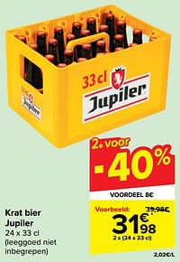 Krat bier jupiler-Jupiler