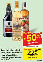 Promoties Lillet wit - Lillet - Geldig van 11/09/2024 tot 23/09/2024 bij Carrefour