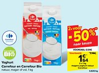 Magere yoghurt natuur carrefour-Huismerk - Carrefour 