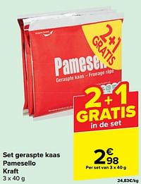 Set geraspte kaas pamesello kraft-Kraft