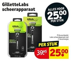 Labs scheerapparaat met 2 navulmesjes