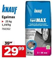 Promotions Egalmax - Knauf - Valide de 10/09/2024 à 29/09/2024 chez Mr. Bricolage