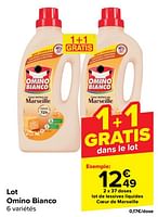 Promotions Lot de lessives liquides coeur de marseille - Omino Bianco - Valide de 11/09/2024 à 23/09/2024 chez Carrefour