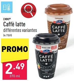 Promotions Caffè latte - Emmi - Valide de 16/09/2024 à 22/09/2024 chez Aldi