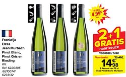 3 flessen elzas pinot blanc murbach