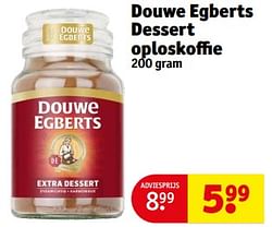 Douwe egberts dessert oploskoffie