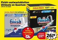 Promoties Finish vaatwastabletten ultimate en quantum - Finish - Geldig van 10/09/2024 tot 22/09/2024 bij Kruidvat