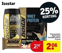 High protein vanille+cranberry-Isostar