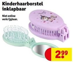 Kinderhaarborstel inklapbaar