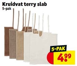 Kruidvat terry slab