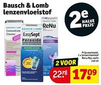 Promoties Lenzenvloeistof renu mps zacht - Bausch+Lomb - Geldig van 10/09/2024 tot 22/09/2024 bij Kruidvat