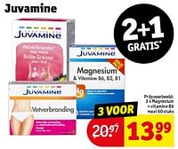 Promoties Magnesium + vitamine b6 maxi - Juvamine - Geldig van 10/09/2024 tot 22/09/2024 bij Kruidvat