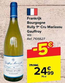 Frankrijk bourgogne rully 1er cru marissou gauffroy wit