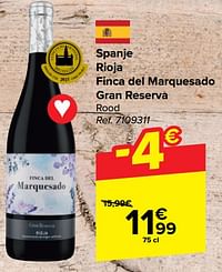 Spanje rioja finca del marquesado gran reserva rood-Rode wijnen