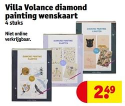 Villa volance diamond painting wenskaart