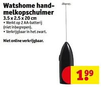 Watshome handmelkopschuimer-Watshome