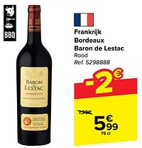 Frankrijk bordeaux baron de lestac rood-Rode wijnen