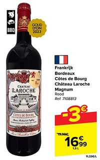 Frankrijk bordeaux côtes de bourg château laroche magnum rood-Rode wijnen