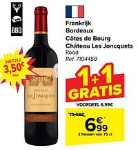 Frankrijk bordeaux côtes de bourg château les joncquets rood-Rode wijnen