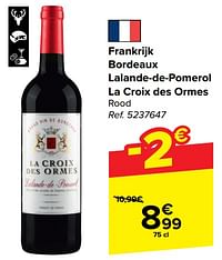 Frankrijk bordeaux lalande-de-pomerol la croix des ormes rood-Rode wijnen