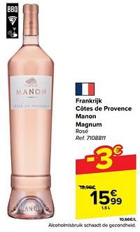 Frankrijk côtes de provence manon magnum rosé-Rosé wijnen