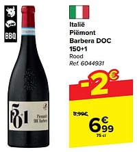 Italië piëmont barbera doc 150+1 rood-Rode wijnen