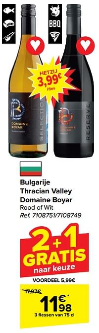 Bulgarije thracian valley domaine boyar rood of wit-Witte wijnen