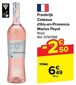 Frankrijk coteaux d’aix-en-provence marius peyol rosé