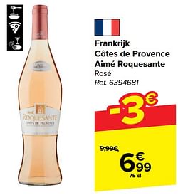 Frankrijk côtes de provence aimé roquesante rosé