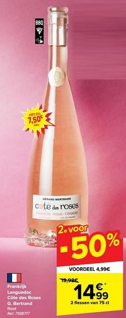 Frankrijk languedoc côte des roses g. bertrand rosé