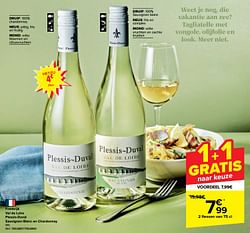 Frankrijk val de loire plessis-duval sauvignon blanc en chardonnay wit