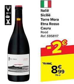 Italië sicilië torre mora etna rosso cauru rood