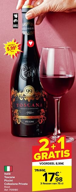 Italië toscane piccini collezione privata rood