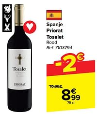 Spanje priorat tosalet rood-Rode wijnen