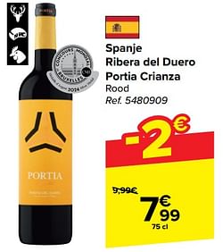 Spanje ribera del duero portia crianza rood