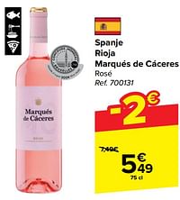 Spanje rioja marqués de cáceres rosé-Rosé wijnen