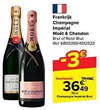 Frankrijk champagne impérial moët + chandon brut of rosé brut-Champagne