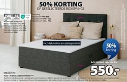 Plus c40 storage boxspring