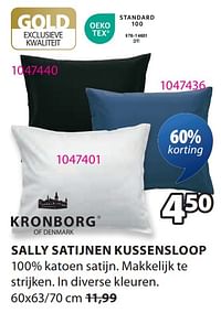 Sally satijnen kussensloop-Kronborg