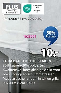 Tora badstof hoeslaken