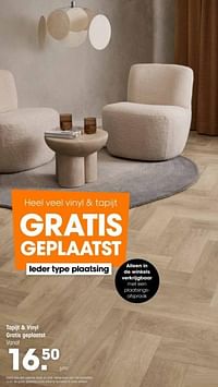 Tapijt + vinyl gratis geplaatst-Huismerk - Kwantum