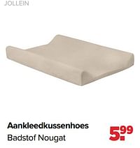 Aankleedkussenhoes badstof nougat-Jollein