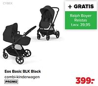 Promoties Eos basic blk black combi-kinderwagen - Cybex - Geldig van 10/09/2024 tot 07/10/2024 bij Baby-Dump