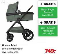 Promoties Honour 2-in-1 combi-kinderwagen - Joie - Geldig van 10/09/2024 tot 07/10/2024 bij Baby-Dump