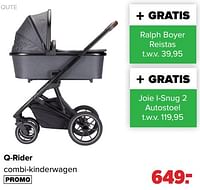 Promoties Q-rider combi-kinderwagen - Qute  - Geldig van 10/09/2024 tot 07/10/2024 bij Baby-Dump